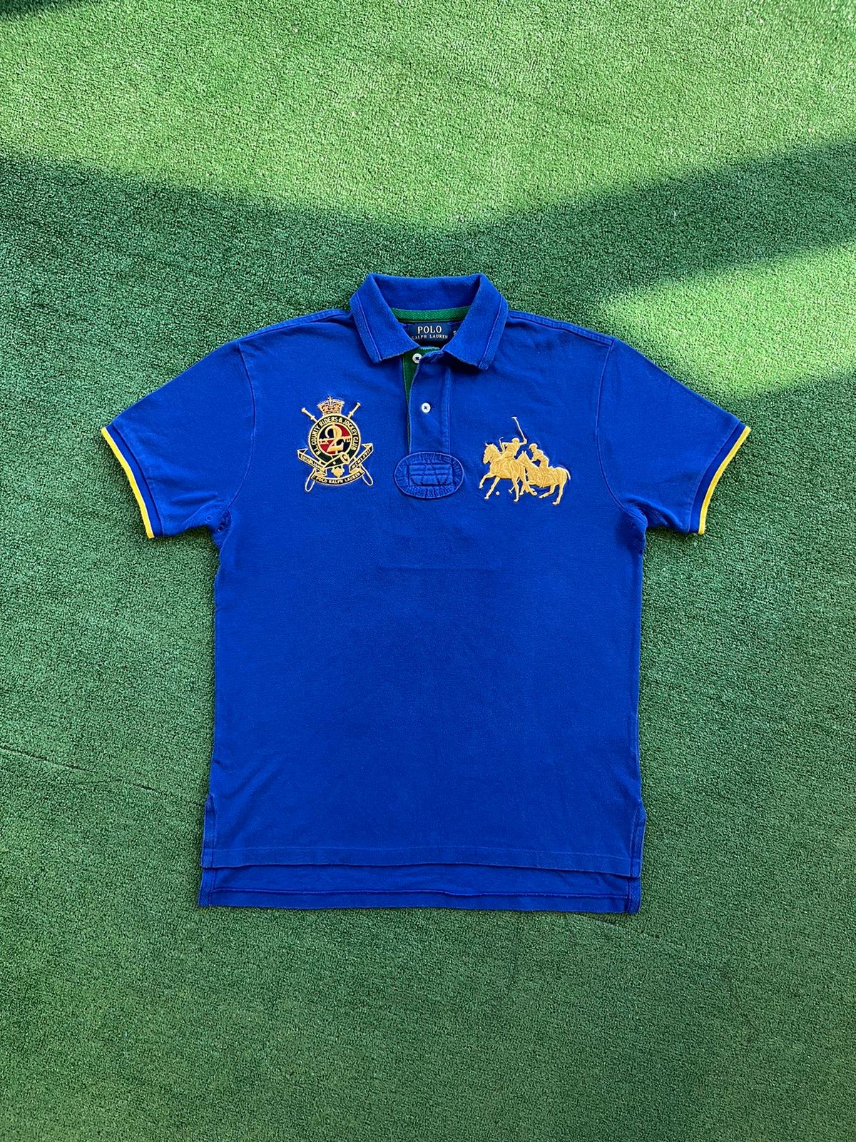 Pre-owned Polo Ralph Lauren X Vintage Polo Ralph Laurent 2 Rugby Jersey Polo T-shirt Japan In Blue