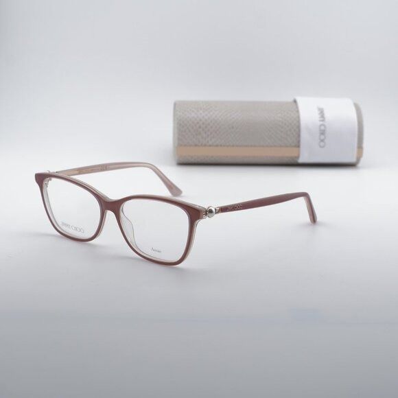Jimmy Choo Jimmy Choo JC377 0Y9A 00 Eyeglasses Pearlized Nude 53mm Size ONE SIZE - 10 Thumbnail
