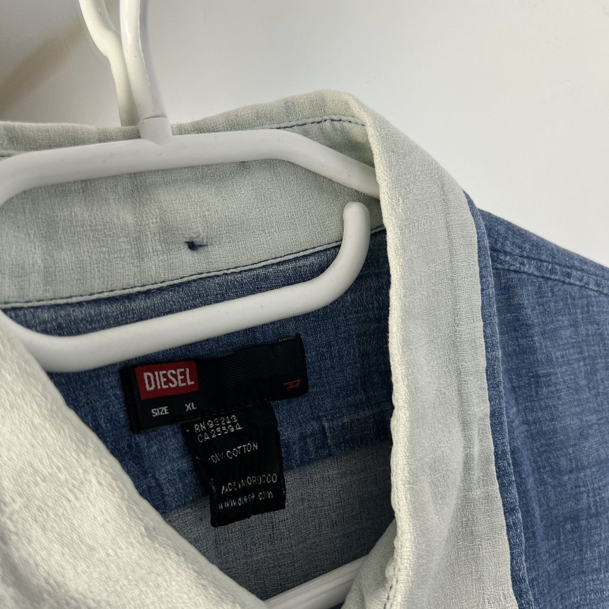 Diesel Diesel Pocket Mini Logo Vintage Denim Polo T-Shirt Size US XL / EU 56 / 4 - 4 Thumbnail