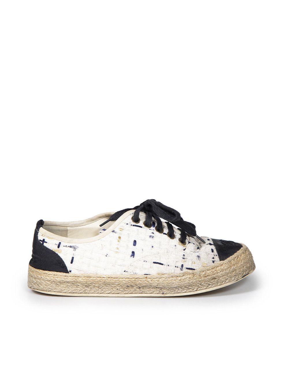Tweed Cap Toe Logo Trainers