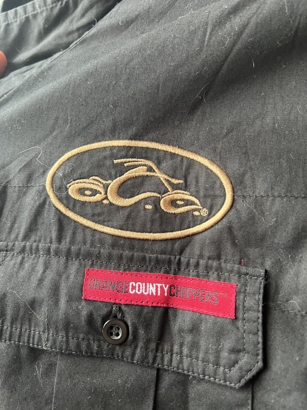 West Coast Choppers ORANGE COUNTY CHOPPERS TOUTULMOTORCYCLE BUTTON SHIRT VINTAGE Size US XXL / EU 58 / 5 - 6 Thumbnail