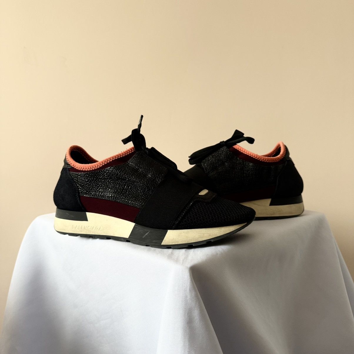 Balenciaga Balenciaga Race Runner Mesh Leather Drip Sneakers Shoes Y2K Size US 7 / IT 37 - 1 Thumbnail