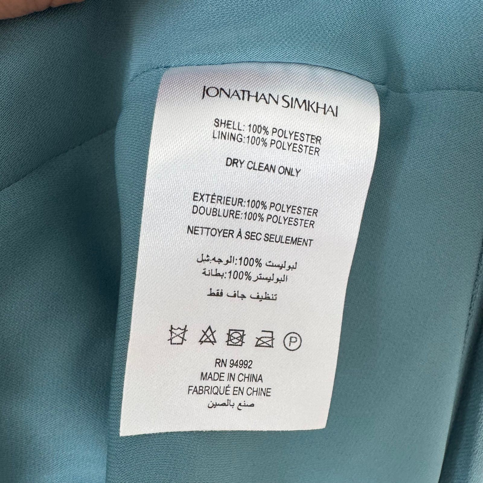 Jonathan Simkhai Jonathan Simkhai Carli Plissé Pleated Halter Maxi Dress Blue Size S / US 4 / IT 40 - 11 Thumbnail