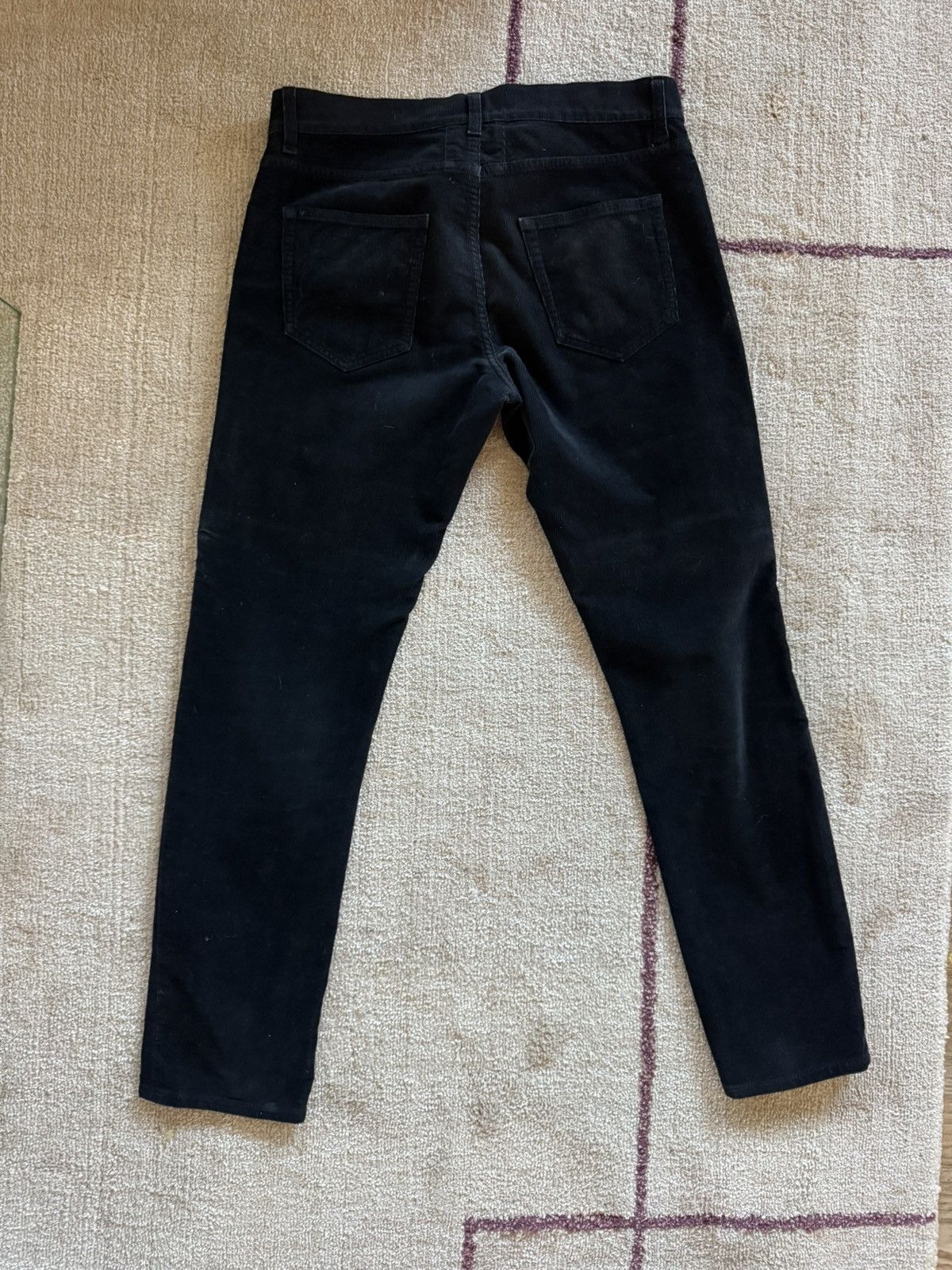 Saint Laurent Paris Black Saint Laurent D02 M/SK-LW corduroy pants Size US 30 / EU 46 - 3 Thumbnail