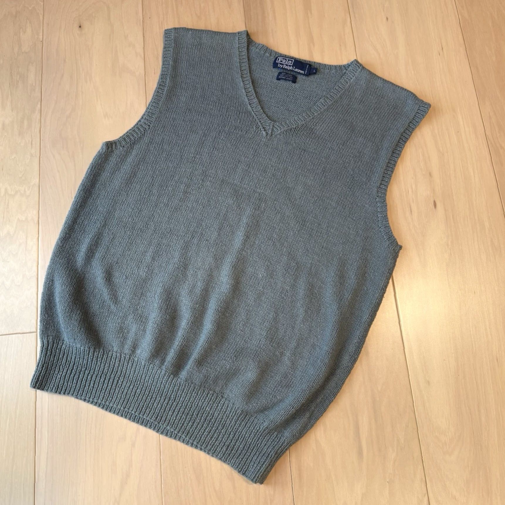 Polo Ralph Lauren Polo Ralph Lauren Linen Cotton Sweater Vest Large Gray Pullover Vest Mens Knit Polo Ralph Lauren Linen Cotton Sweater Vest L Mens Gray Size US L / EU 52-54 / 3 - 8 Thumbnail