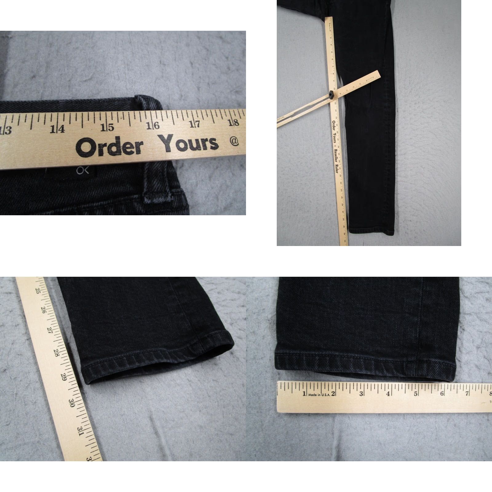 Outerknown VINTAGE? No. Outerknown S.E.A. Jeans Ambassador Slim Men 32x32 Black Denim Organic Stretch Slim-Fit 5-Pocket Mid Rise - Mens Jeans Size US 32 / EU 48 - 8 Thumbnail