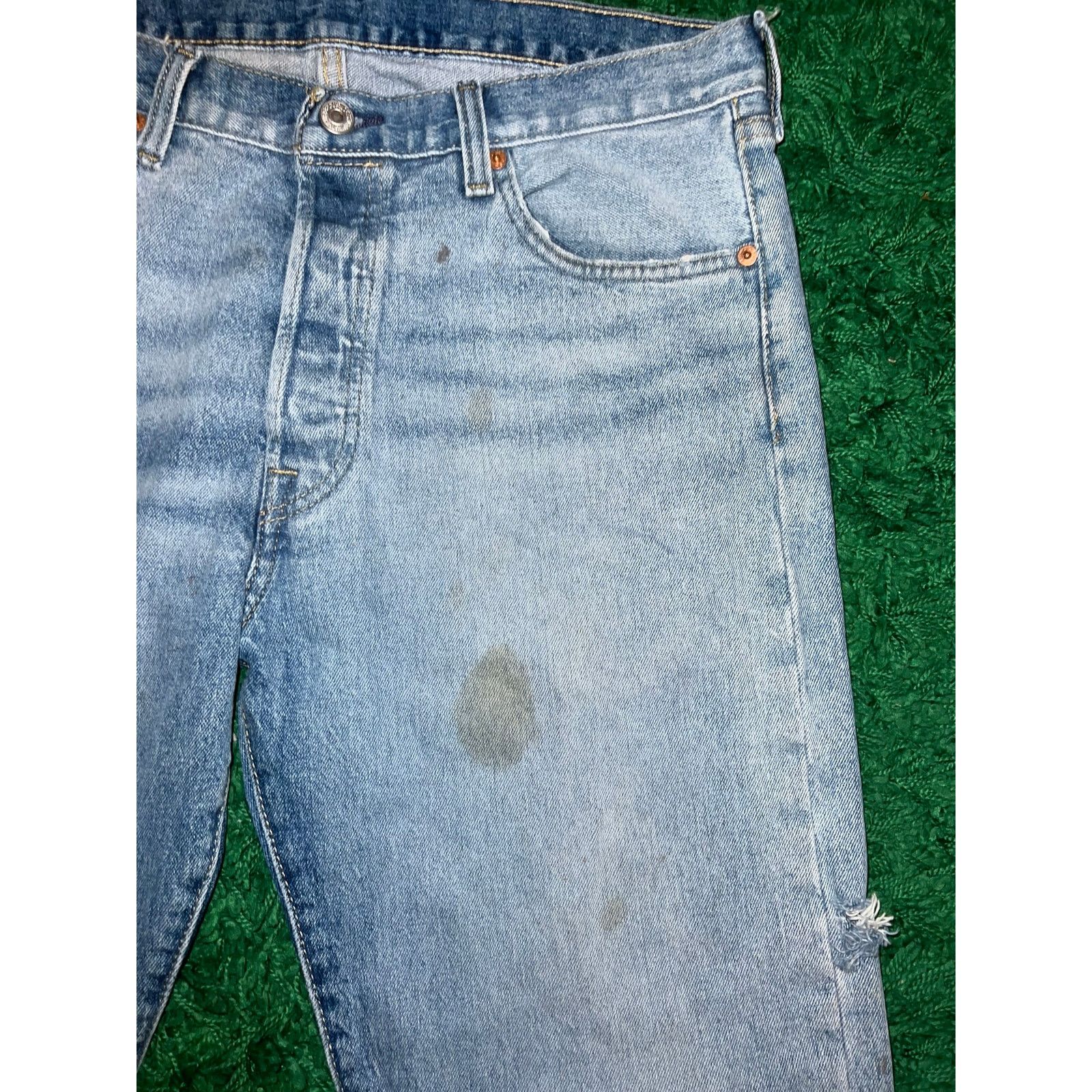 Levi's Y2K Levi's Strauss Riveted Button Jeans Denim Jean 34x32 Size US 34 / EU 50 - 4 Thumbnail