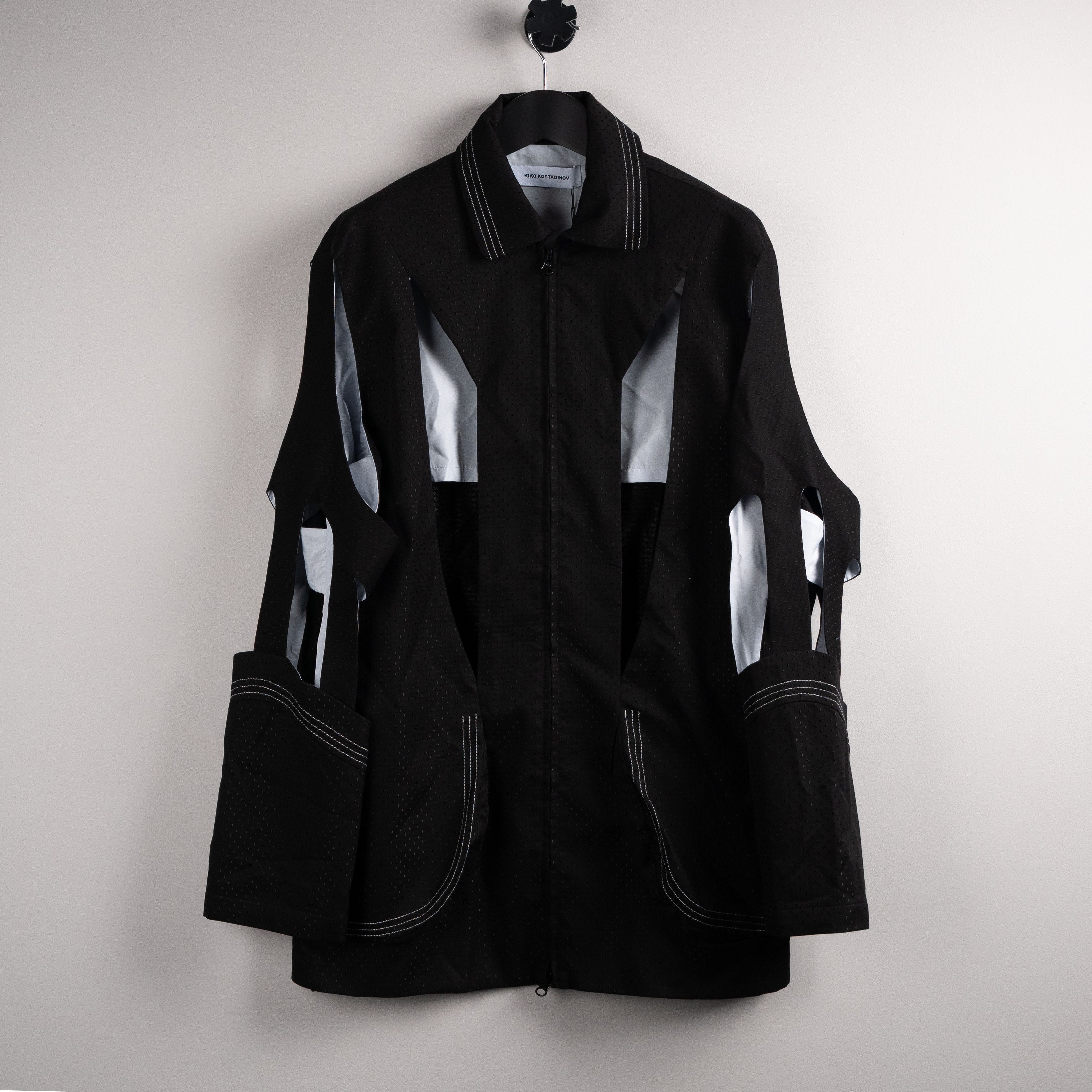 Kiko Kostadinov Kiko Kostadinov SS21 'Hydra' Cut Out Shell Jacket Black Size US M / EU 48-50 / 2 - 1 Thumbnail