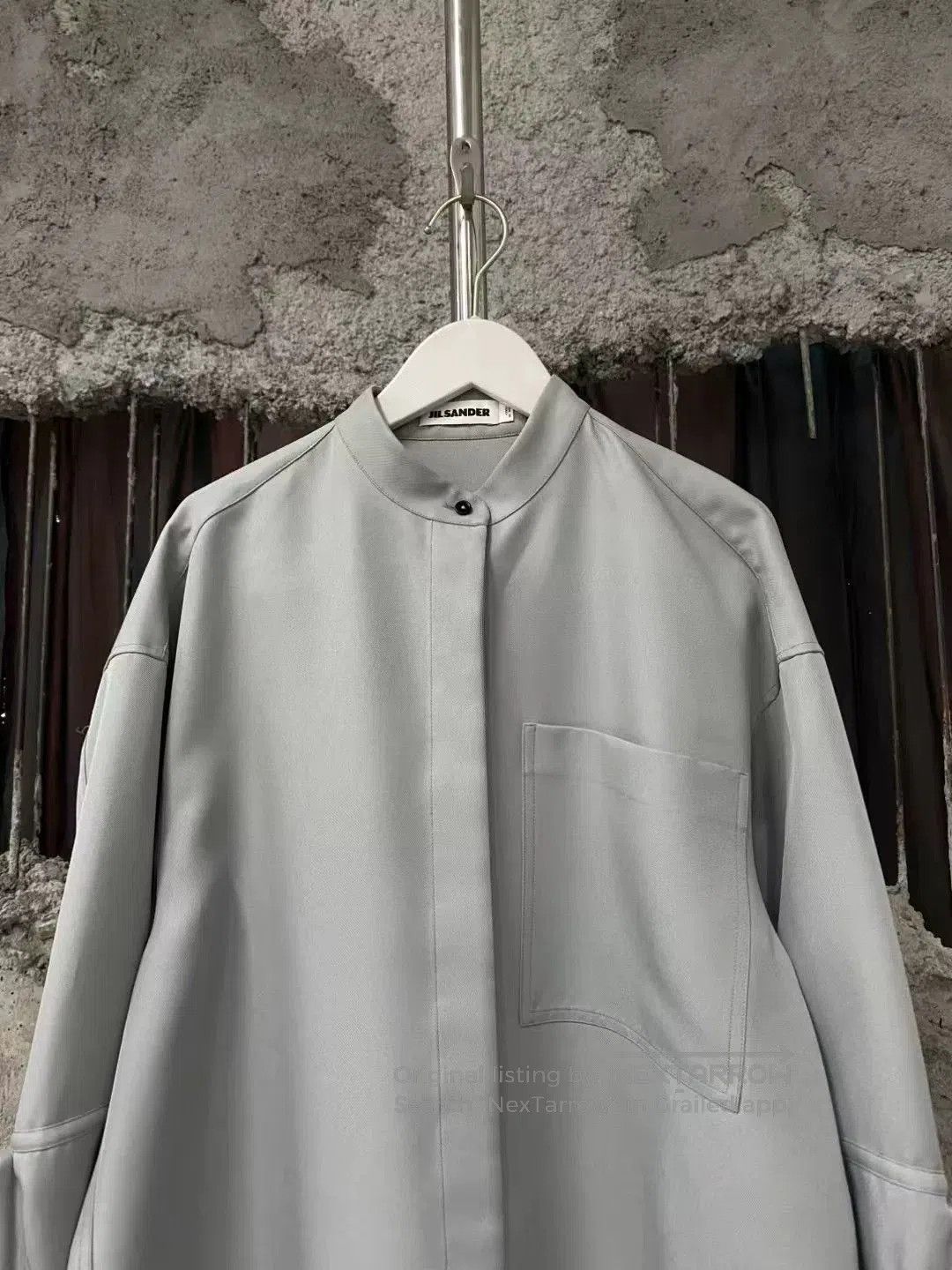 Jil Sander Jil Sander Gray Deconstructed Button Oversized Shirt. Size US M / EU 48-50 / 2 - 3 Thumbnail