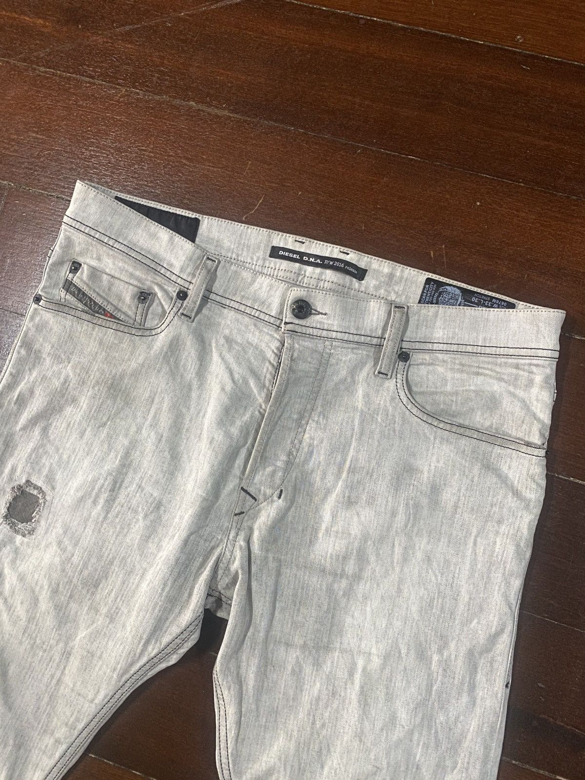 Diesel diesel dna slim carrot distressed denim Size US 36 / EU 52 - 6 Thumbnail