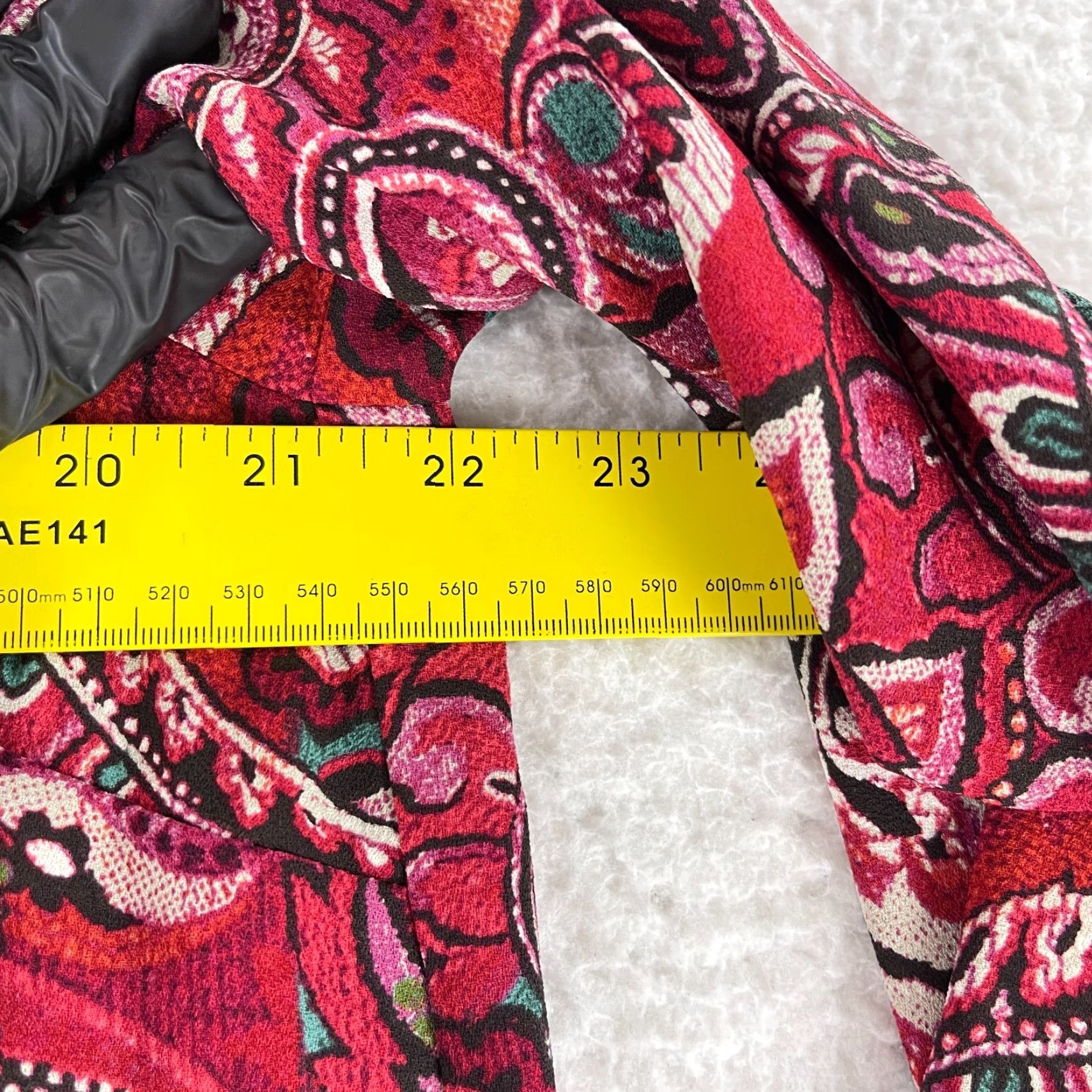 J. Jill J. Jill Shirt Women Large Red Paisley Print Tiered Long Sleeve Round Neck Casual Size L / US 10 / IT 46 - 6 Thumbnail