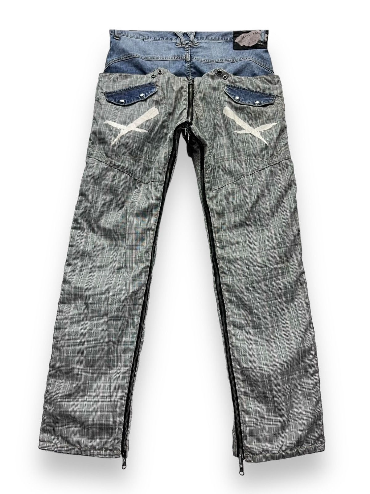 Grailed PPFM EASTERN ROCK ANARCHY DENIM Punk Zipper Reversible Denim Size US 31 - 8 Thumbnail