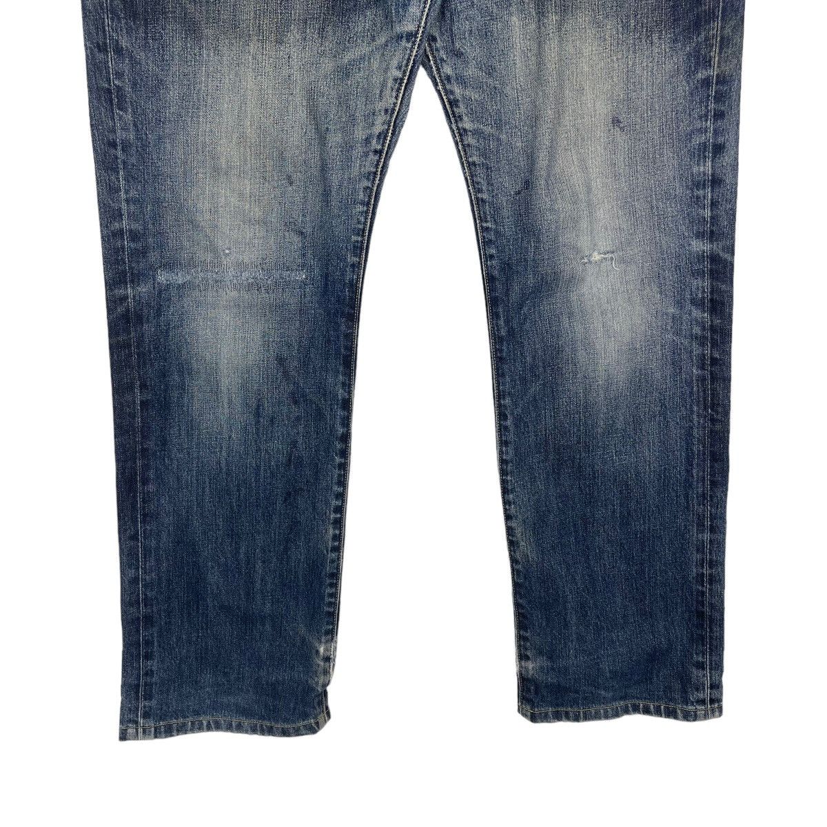 Japanese Brand Uniqlo UJ Distressed Flare Regular Fit Straight Jeans Size US 38 / EU 54 - 4 Thumbnail