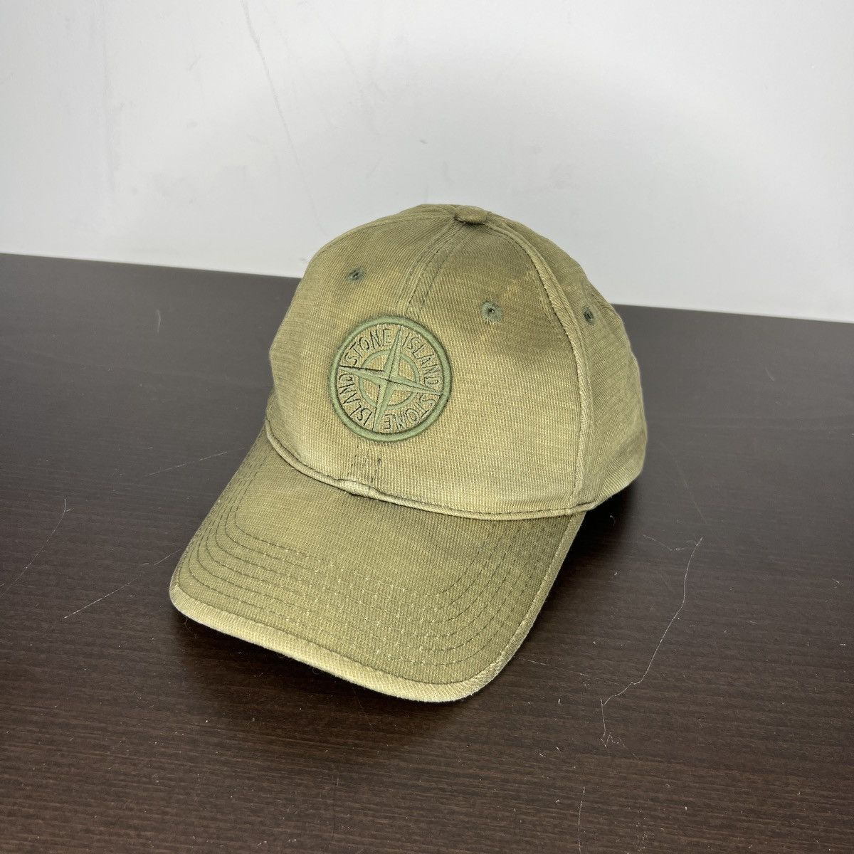 Stone Island Stone Island Khaki Green Cap Hat Big Logo Wind Rose Size ONE SIZE - 1 Thumbnail