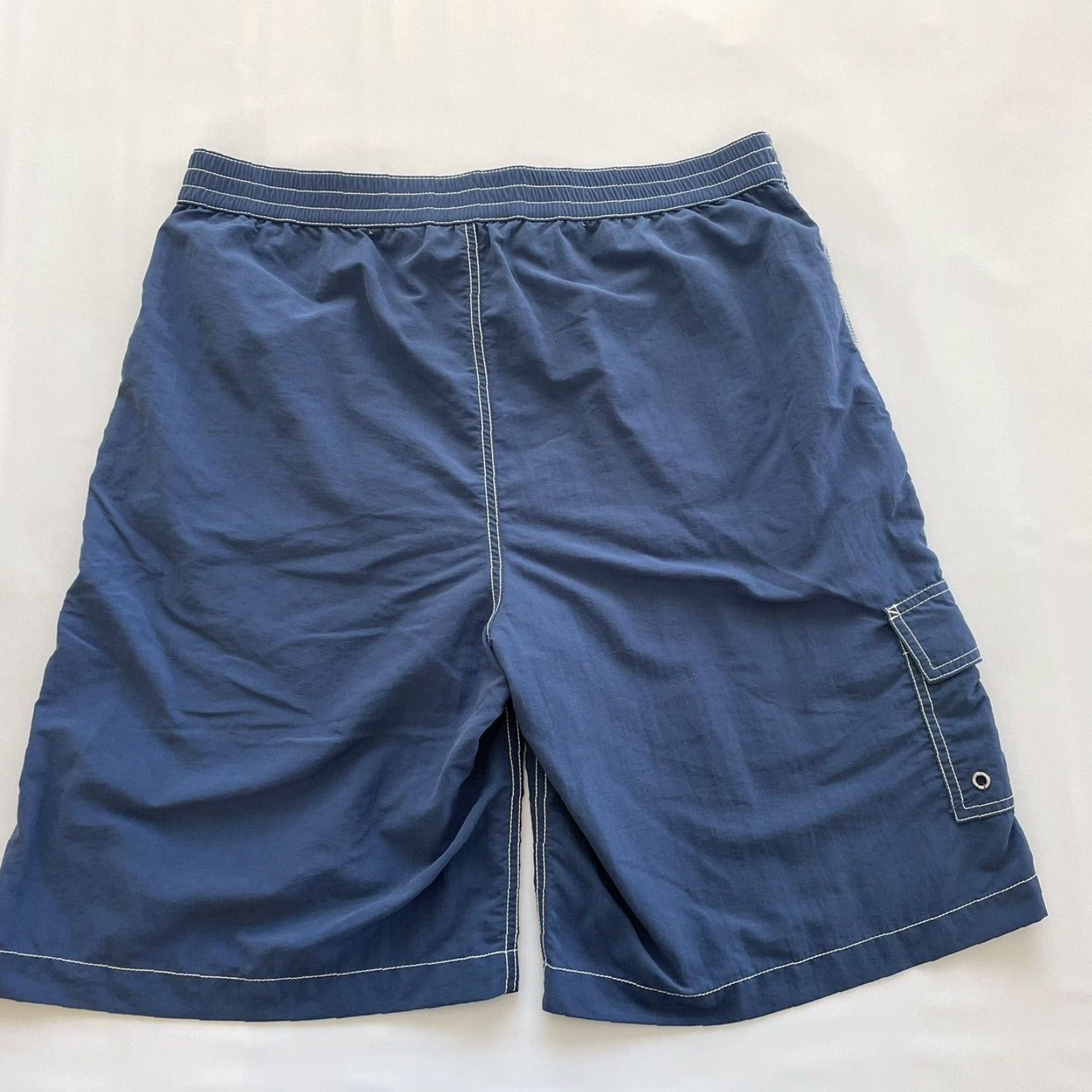 Polo Ralph Lauren Polo Ralph Lauren Mens Trunks Swimsuit Size L Dark Blue Elastic Tie Waist Bottom Size US L / EU 52-54 / 3 - 5 Thumbnail