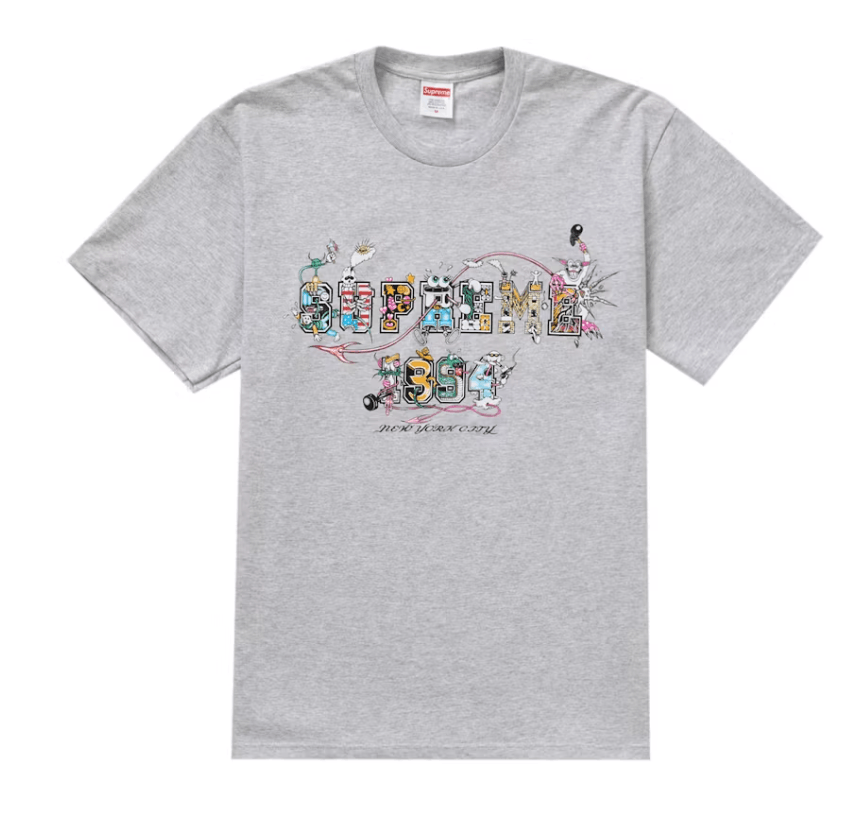 Supreme Supreme Varsity Tee Ash Grey Size L Size US L / EU 52-54 / 3 - 1 Thumbnail