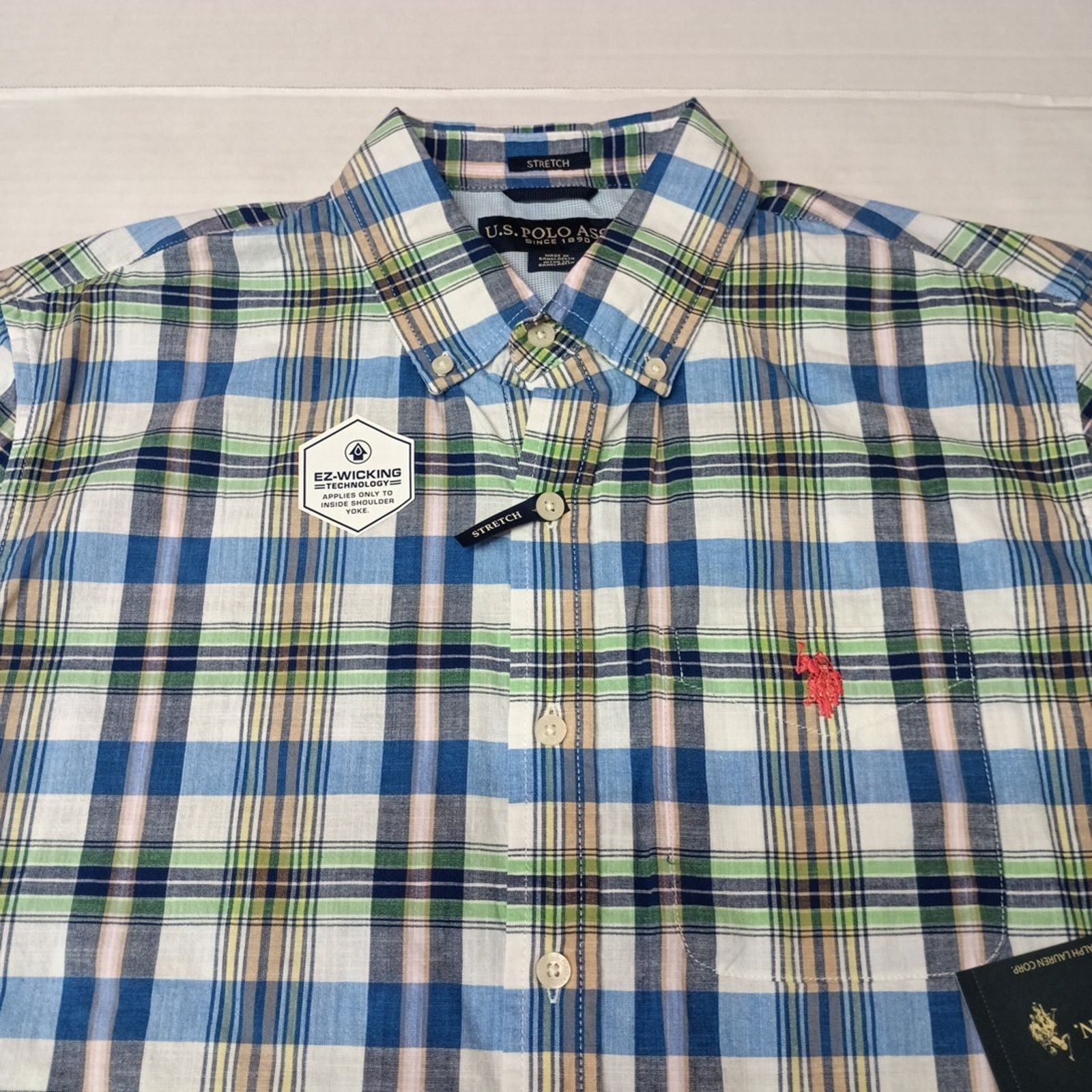 U.S. Polo Assn. U.S. Polo Assn. Button Woven Shirt Men's M Multicolor Plaid Size US M / EU 48-50 / 2 - 3 Thumbnail