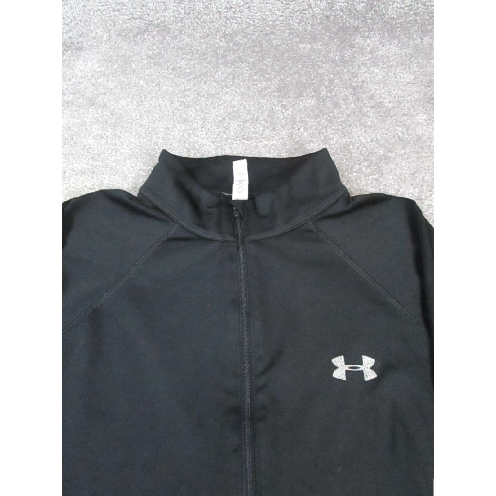 Under Armour Under Armour Womens Jacket Black Medium Full Zip Coldgear Running Activewear Lightweight Solid Zip Jacket Womens M Black Size M / US 6-8 / IT 42-44 - 2 Thumbnail