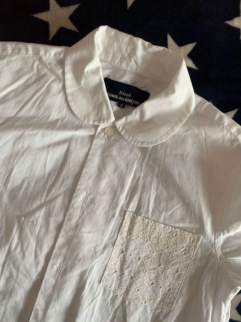 Comme des Garcons Comme Des Garcons White shirt with delicate openwork lace Size S / US 4 / IT 40 - 5 Thumbnail
