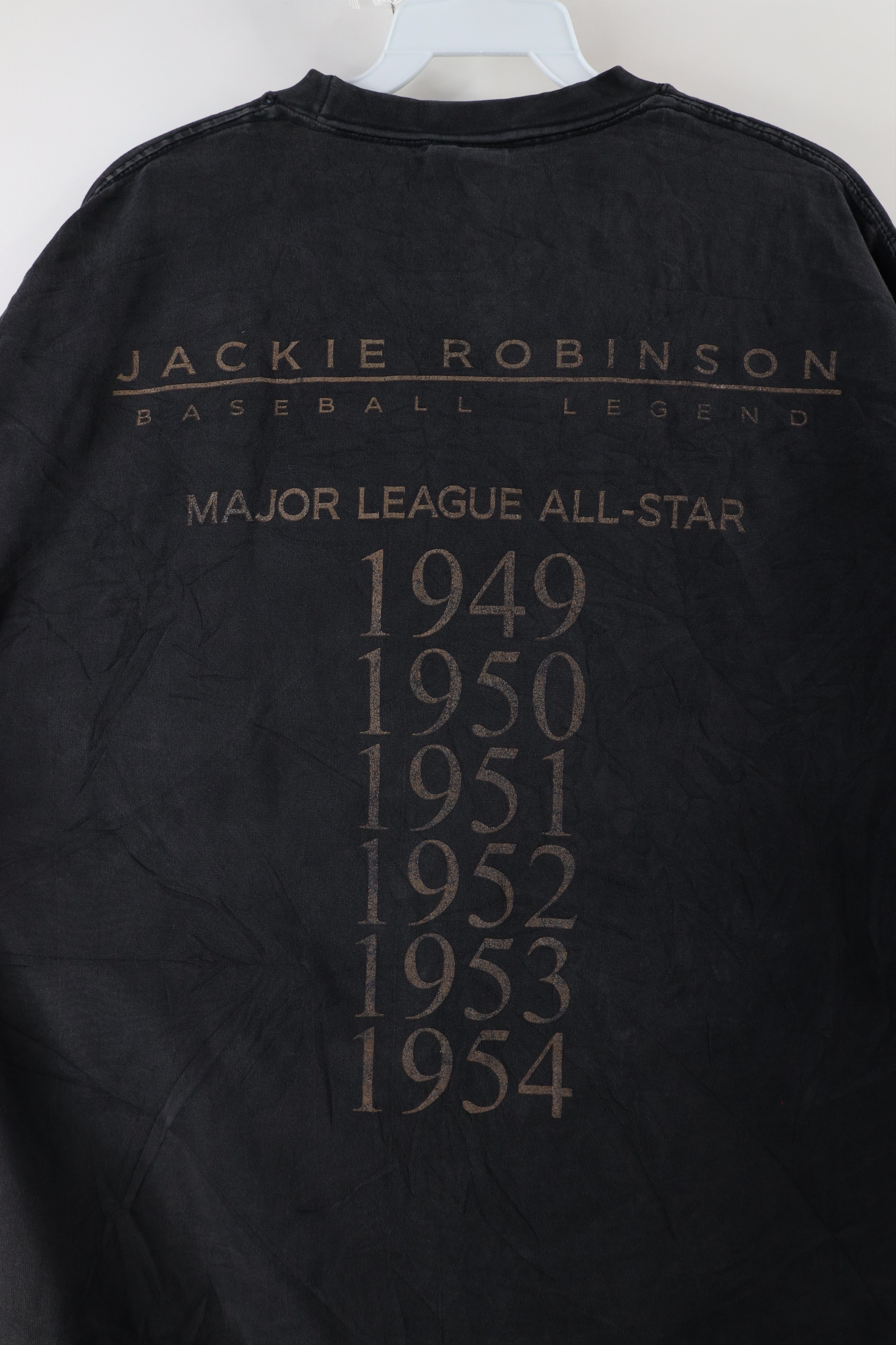 Vintage Vintage 90s Jackie Robinson Baseball Long Sleeve T-Shirt Size US XL / EU 56 / 4 - 8 Thumbnail
