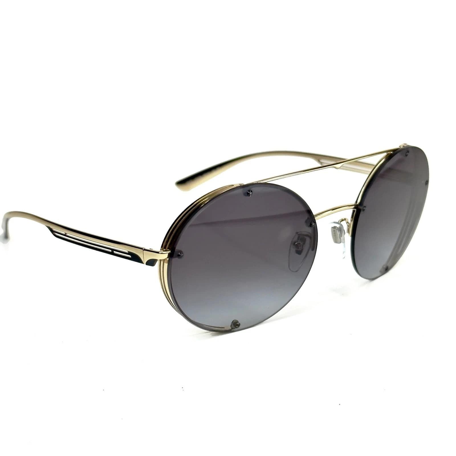Bvlgari BVLGARI BV6127 6127 B.ZERO1 Gold Black Metal Oval Sunglasses Size ONE SIZE - 5 Thumbnail