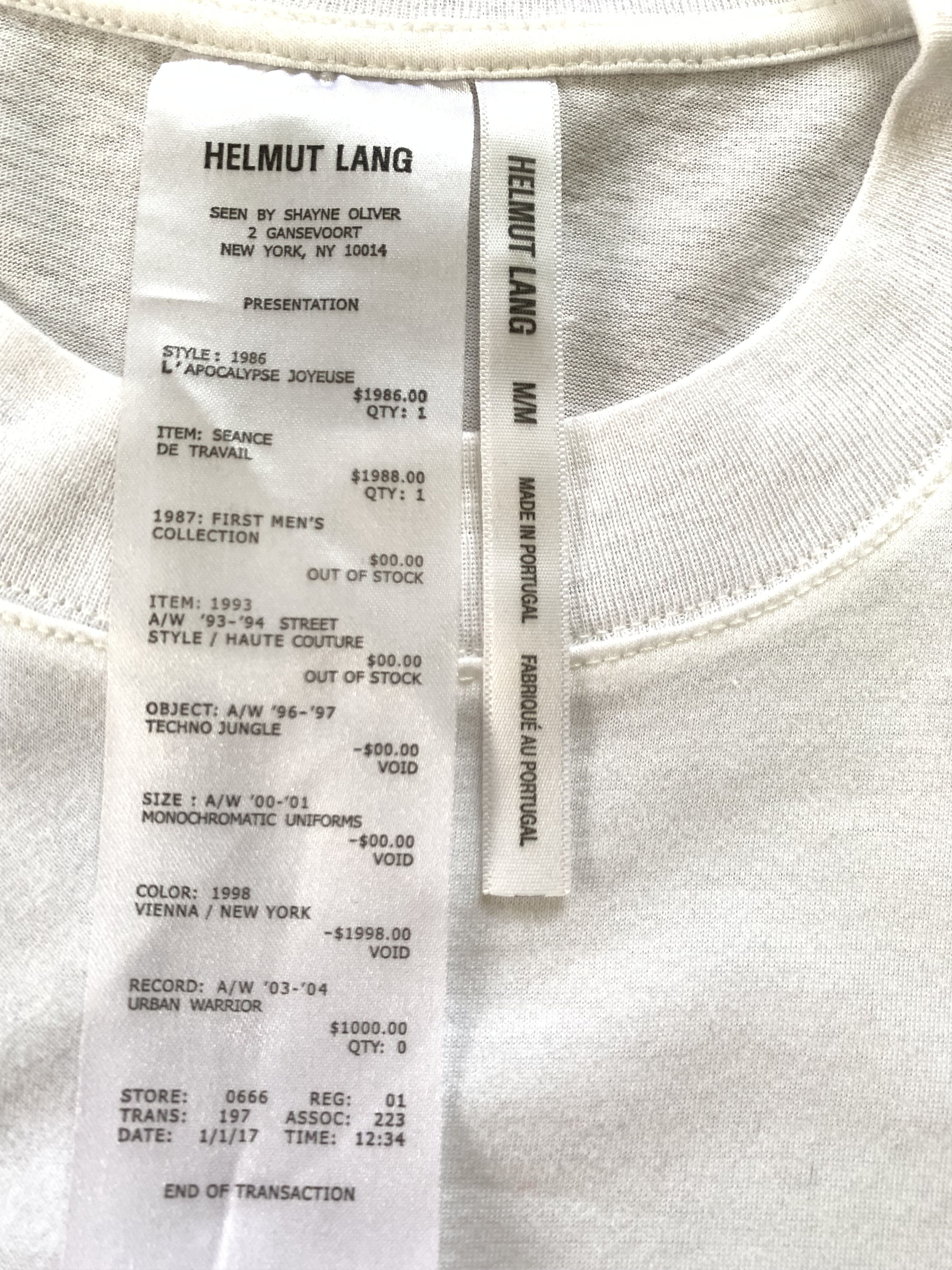 Helmut Lang Helmut Lang Puppy Drawing Printed T Shirt Size US L / EU 52-54 / 3 - 6 Thumbnail