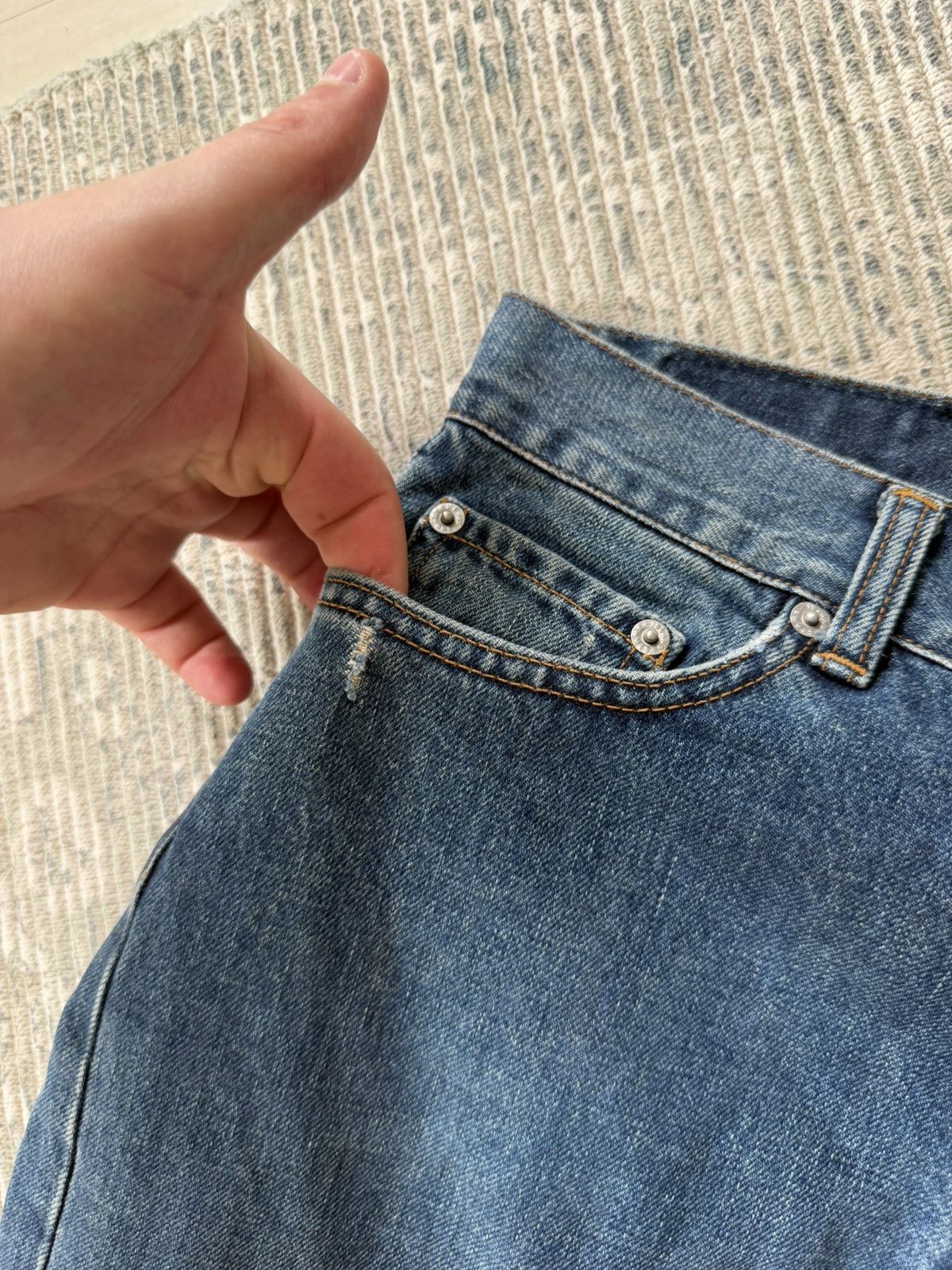 Stone Island Vintage Stone Island Jeans Denim Pants Rare S.I Denims Size US 31 - 8 Thumbnail