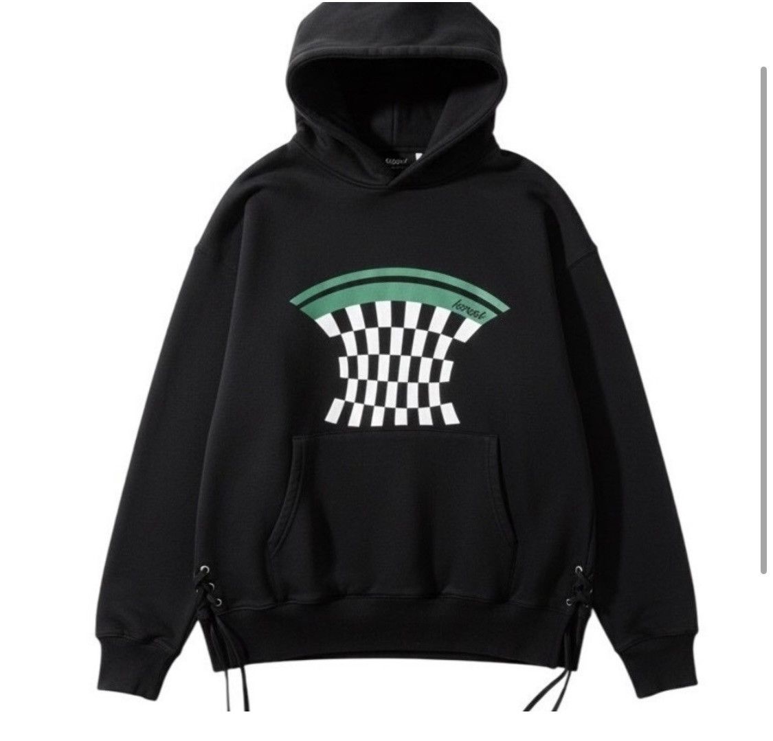 Other Krost NY Checkerboard Arch Hoodie Leather Lace Black L Size US L / EU 52-54 / 3 - 1 Thumbnail