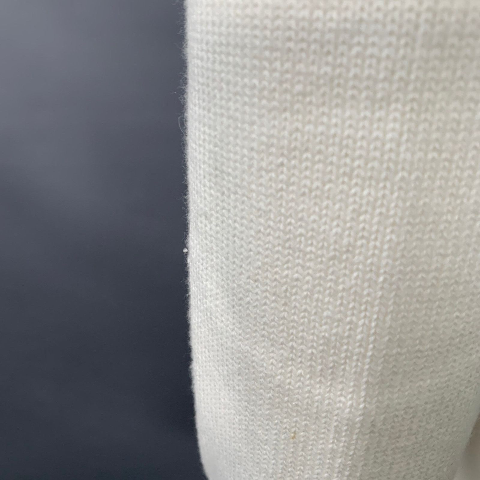 The Kooples M White Black Knit Cotton Cashmere Crew Neck Sweater Size M / US 6-8 / IT 42-44 - 7 Thumbnail