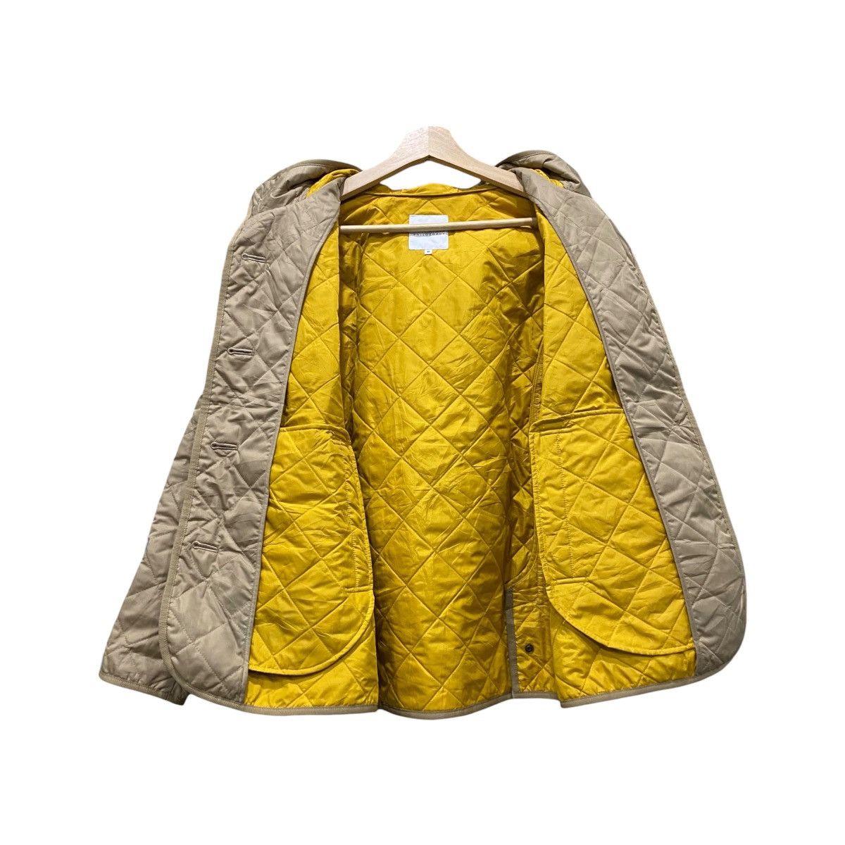Mackintosh Mackintosh Philosophy Diamond Quilted Hooded Jacket Beige Size US S / EU 44-46 / 1 - 3 Thumbnail