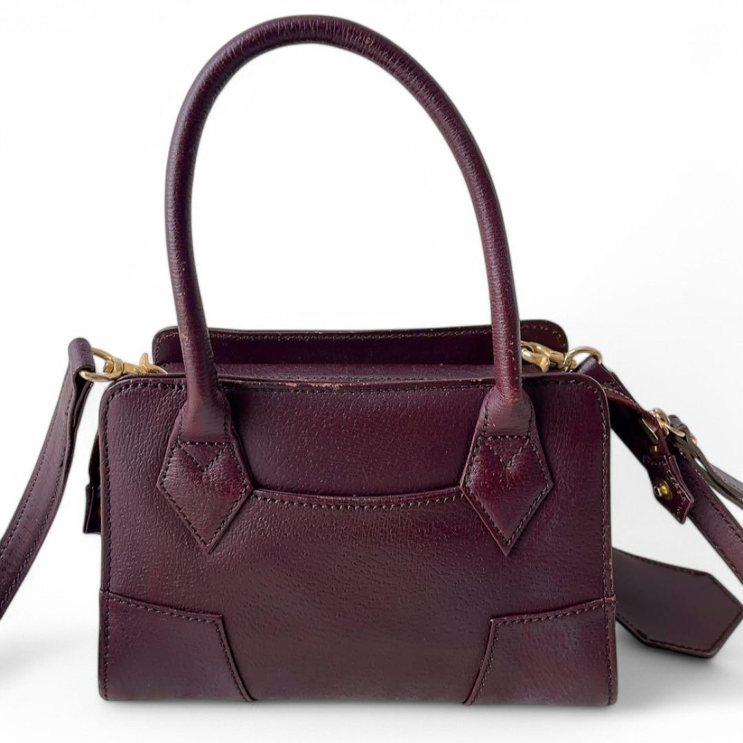Vivienne Westwood Vivienne Westwood - Mini Bordeaux Gold Orb Shoulder Bag Size ONE SIZE - 11 Thumbnail