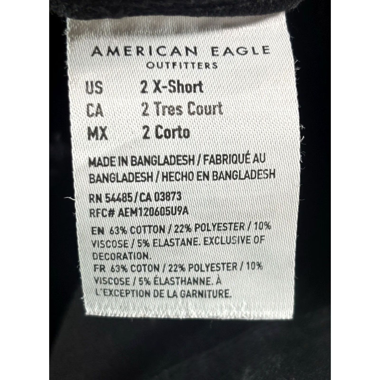 American Eagle Outfitters American Eagle Women's The Dream Jean Size 2 X-Short Black High-Rise Jegging Jeans Slim Denim Size 26" / US 2 / IT 38 - 4 Thumbnail