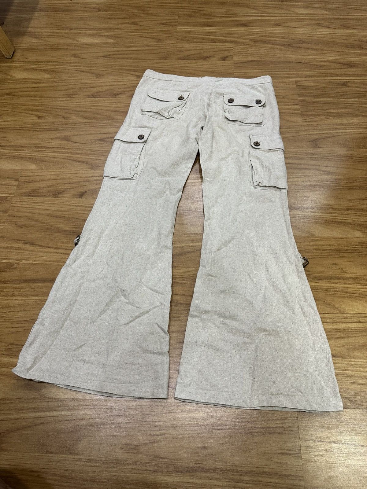 14th Addiction G.O.A Sack Cloth Flare Cargo Pant Size US 31 - 17 Thumbnail