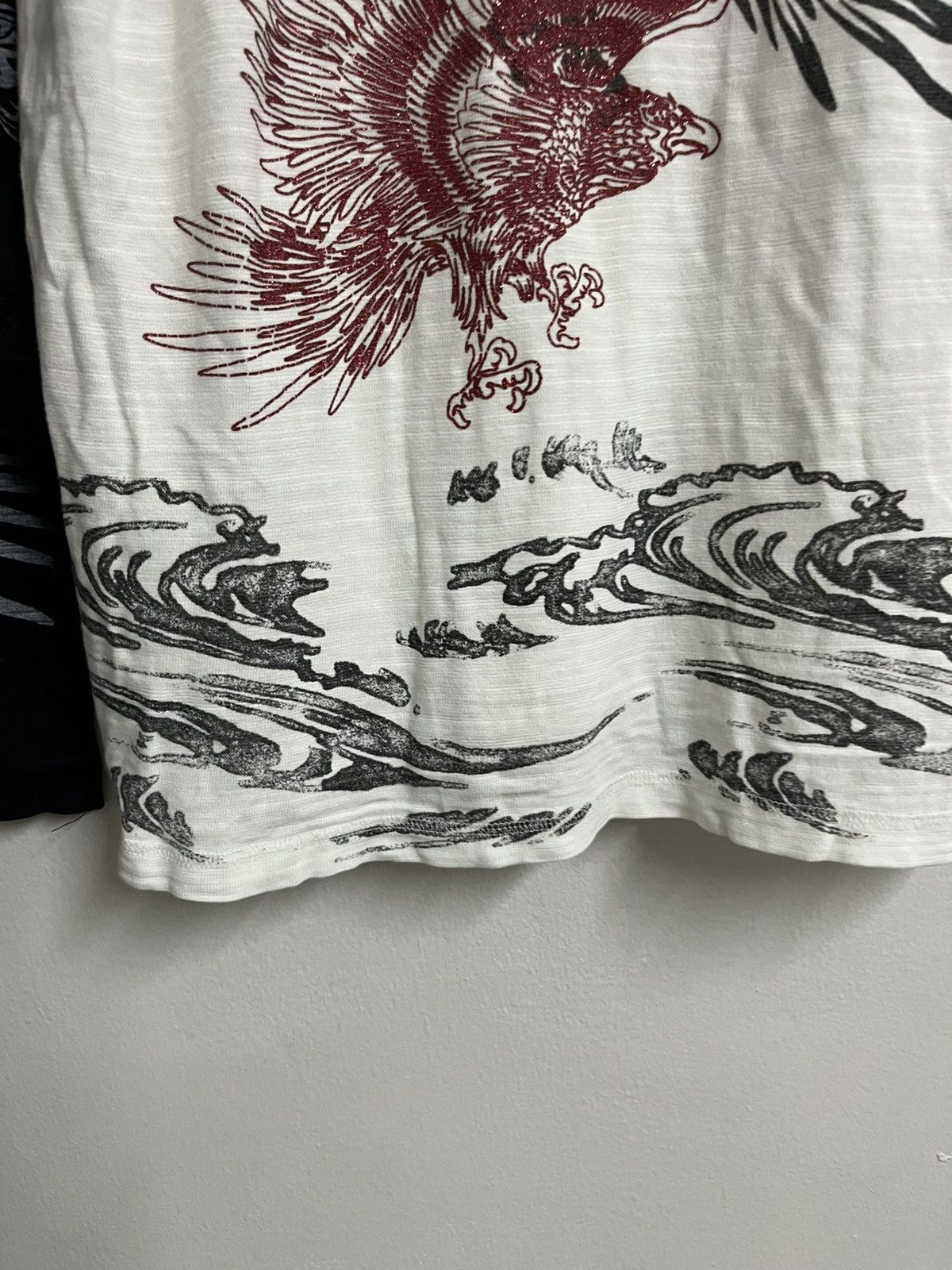 Addaptation Japan 💥VINTAGE ! Y2K Phoenix Dragon Sukajan Tradition Japan Tee Size US L / EU 52-54 / 3 - 14 Thumbnail