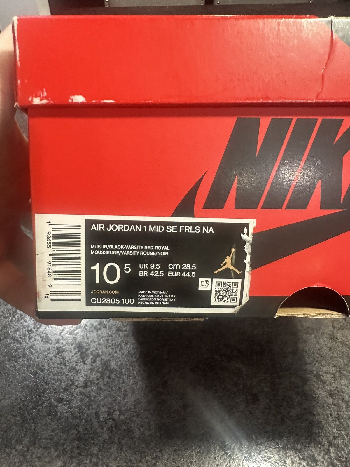 Jordan Brand Nike Air Jordan 1 Mid SE Fearless size 10.5 Size US 10.5 / EU 43-44 - 7 Thumbnail