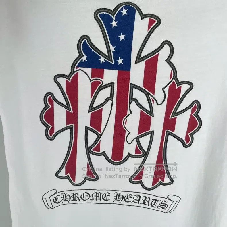 Chrome Hearts CHROME HEARTS Size S White horseshoe sword behind three fla Size US S / EU 44-46 / 1 - 3 Thumbnail