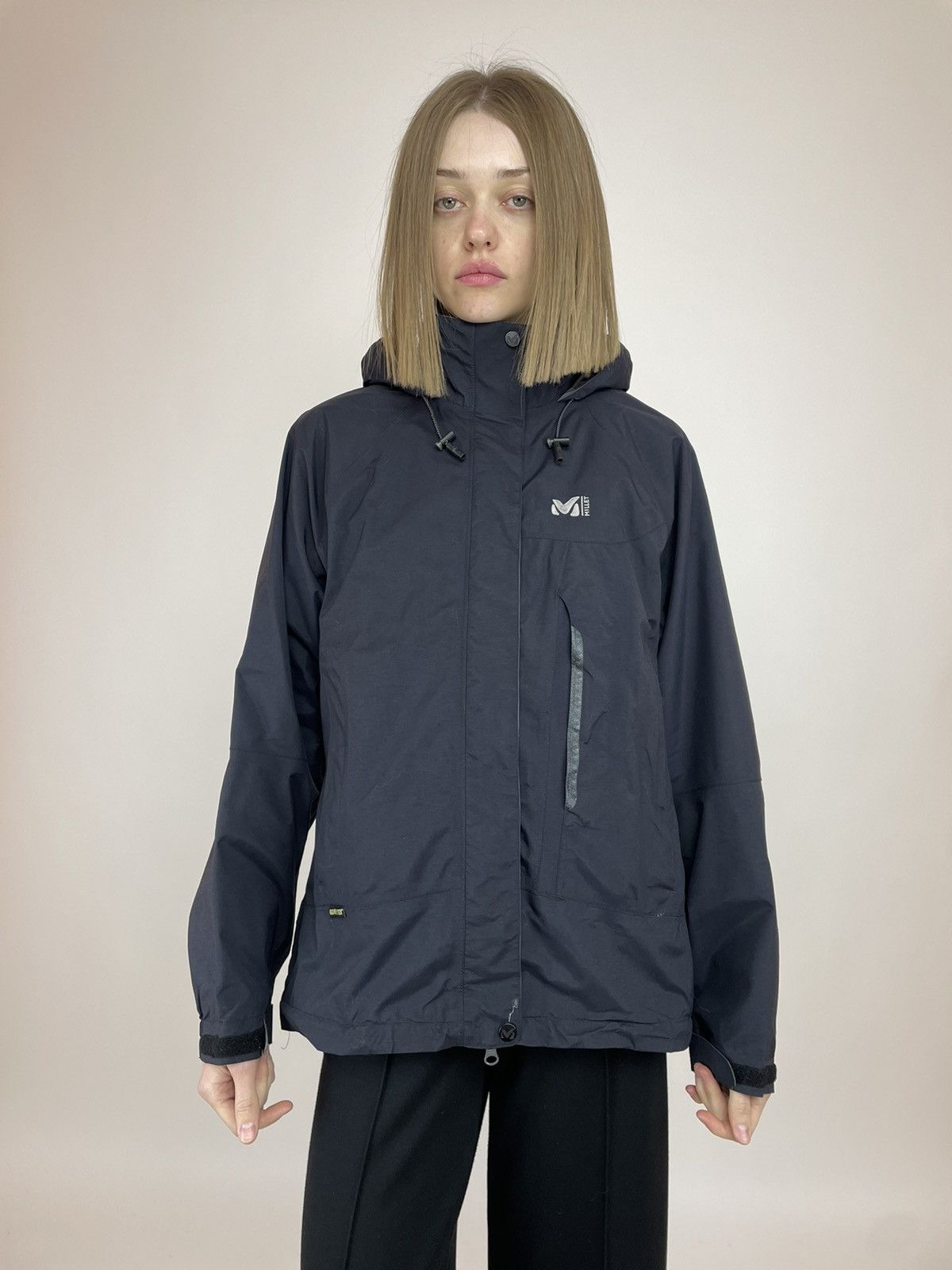 Goretex MILLET Gore-Tex Pit Zips Hooded Trackngi Outdoor Jacket Size M / US 6-8 / IT 42-44 - 2 Thumbnail