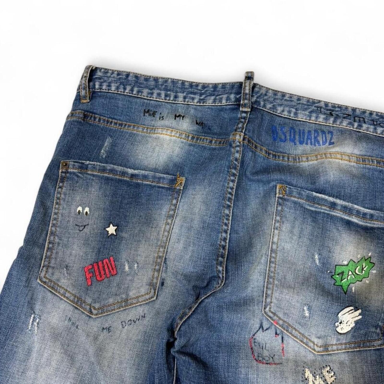Dsquared2 DSQUARED2 denim jeans with unique design Size US 38 / EU 54 - 8 Thumbnail