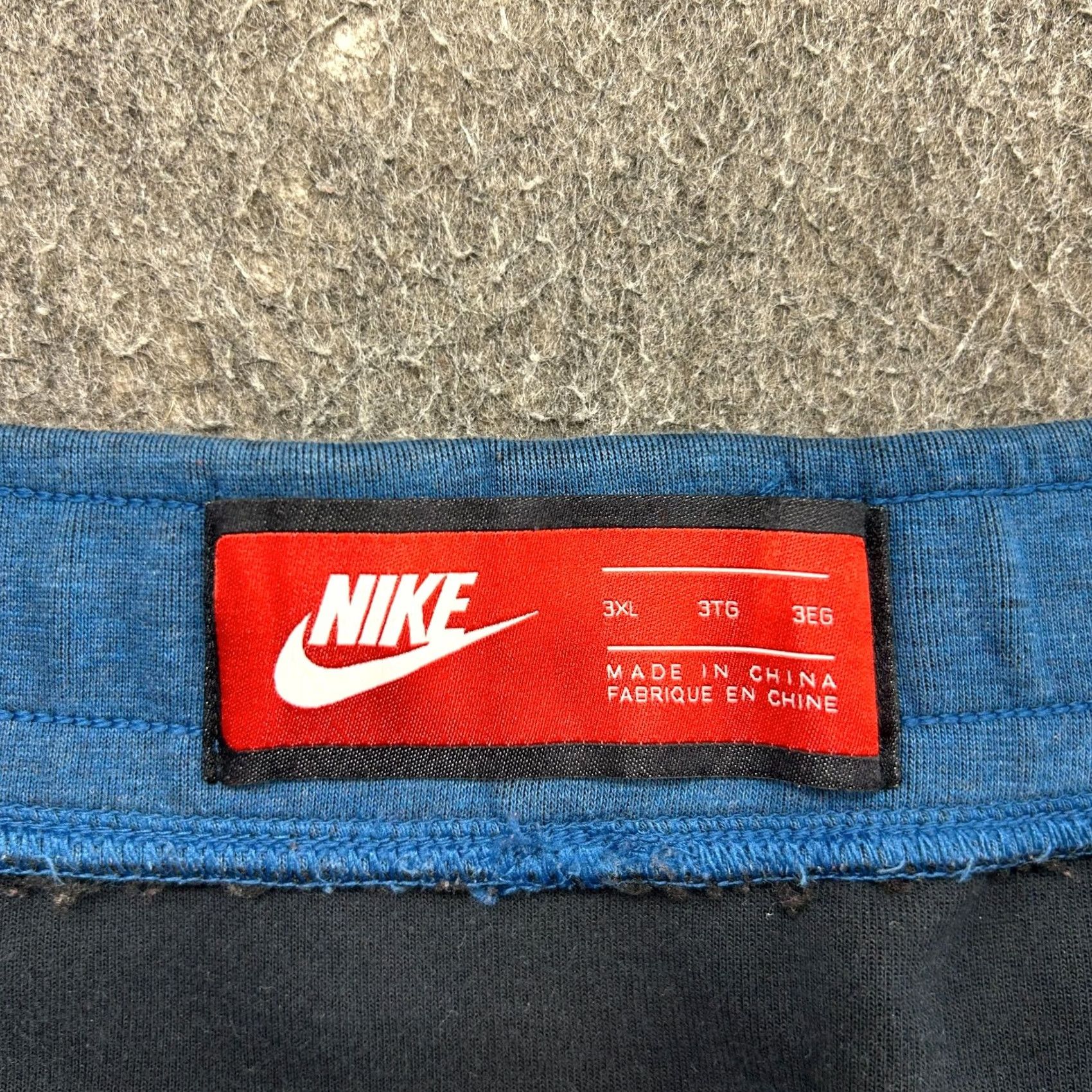 Nike Nike Pants Mens 3XL Blue Sweat Jogger Swoosh Logo Heather Tech Fleece Cotton Pants Size US 39 - 6 Thumbnail