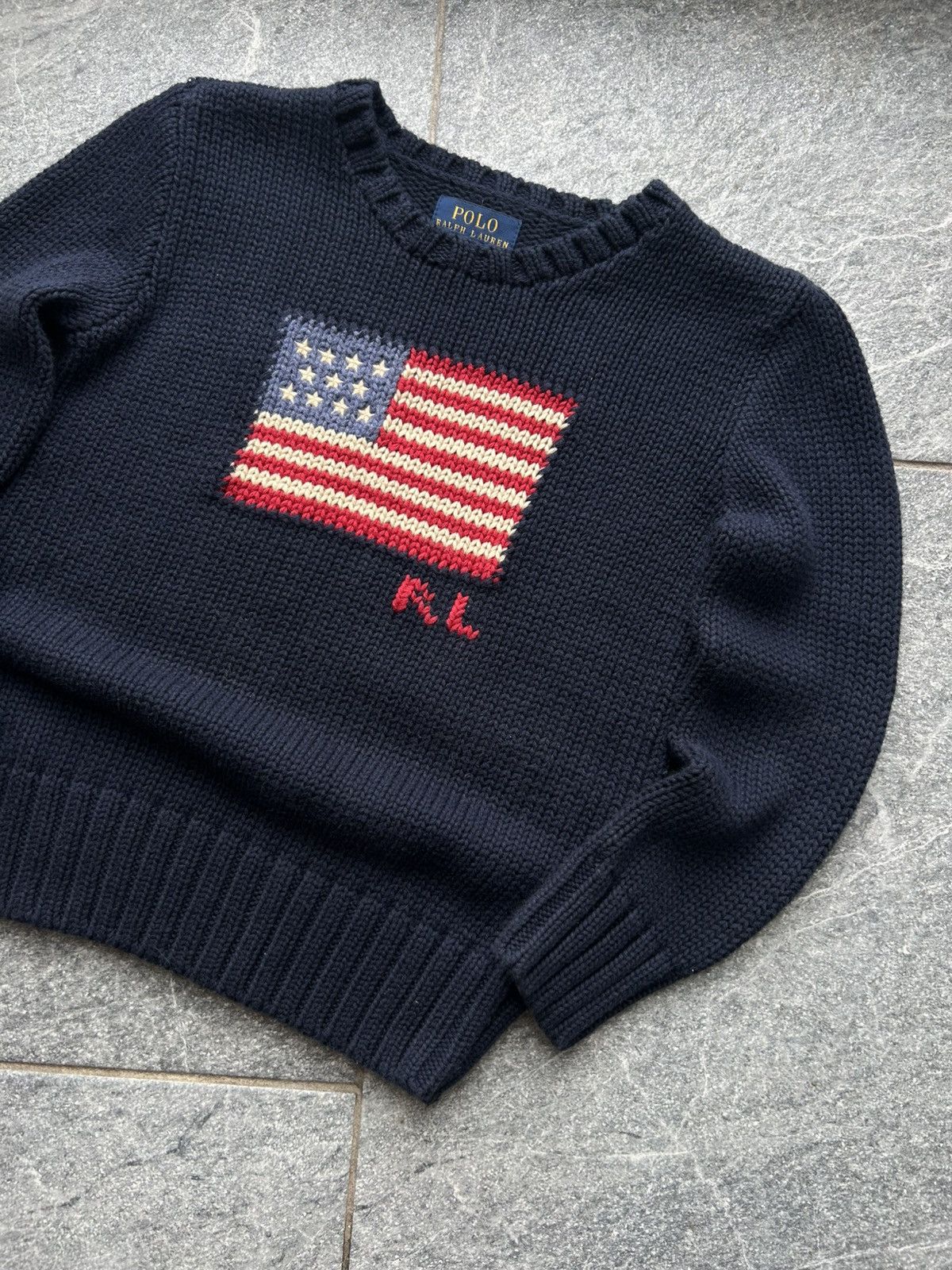 Polo Ralph Lauren Vintage sweater PRL polo ralph lauren knit flag Size US XXS / EU 40 - 4 Thumbnail