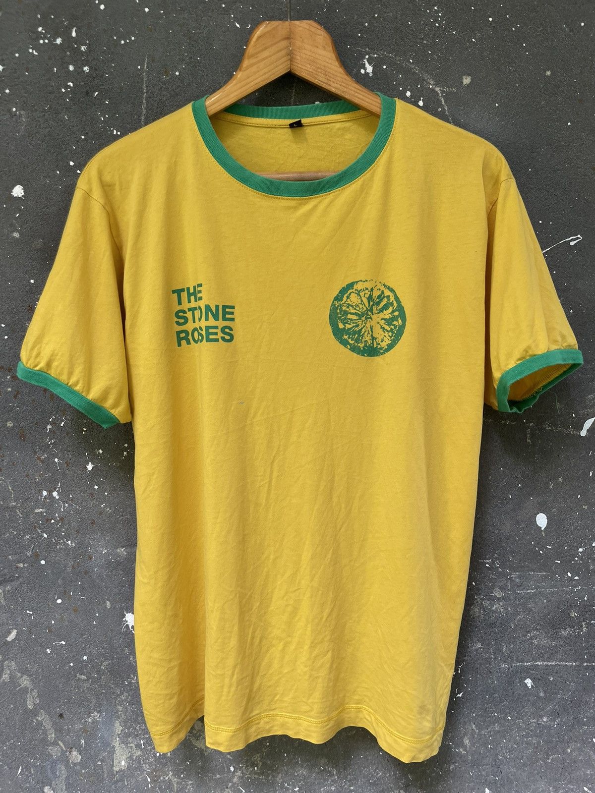 Vintage The Stone Roses 00’s Vintage T-Shirt Tour Yellow RARE Size US L / EU 52-54 / 3 - 3 Thumbnail