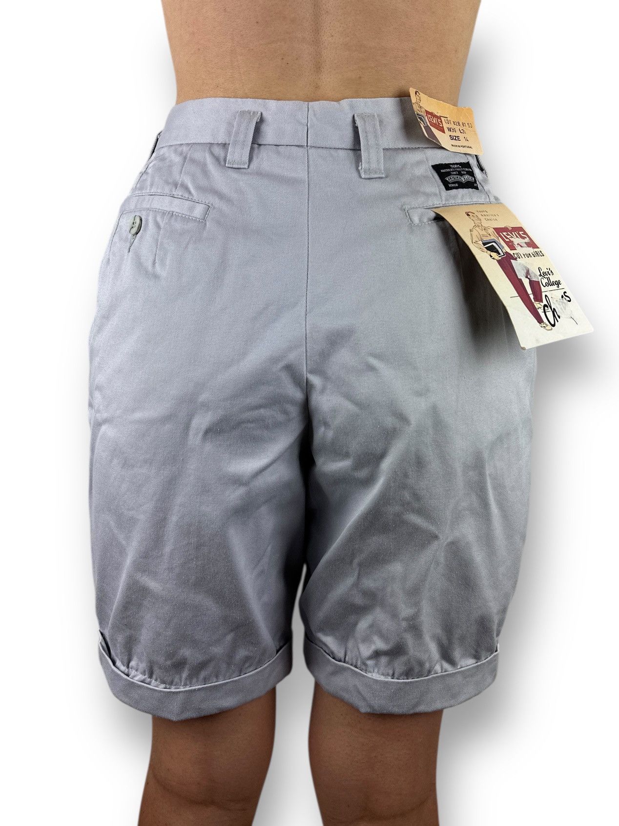 Levi's Vintage Clothing NWT🏷️ Vintage 80’s Levis College Chinos Women’s Shorts Size 28" / US 6 / IT 42 - 18 Thumbnail