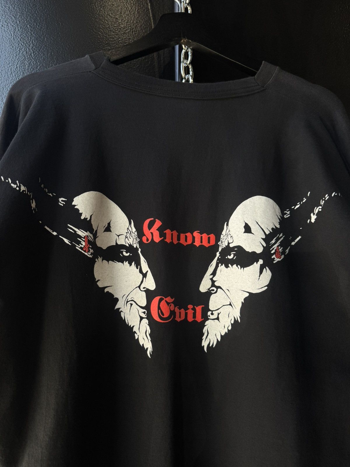 Vintage Vintage 1995 Venom/cronos “know evil” longsleeve Size US L / EU 52-54 / 3 - 4 Thumbnail