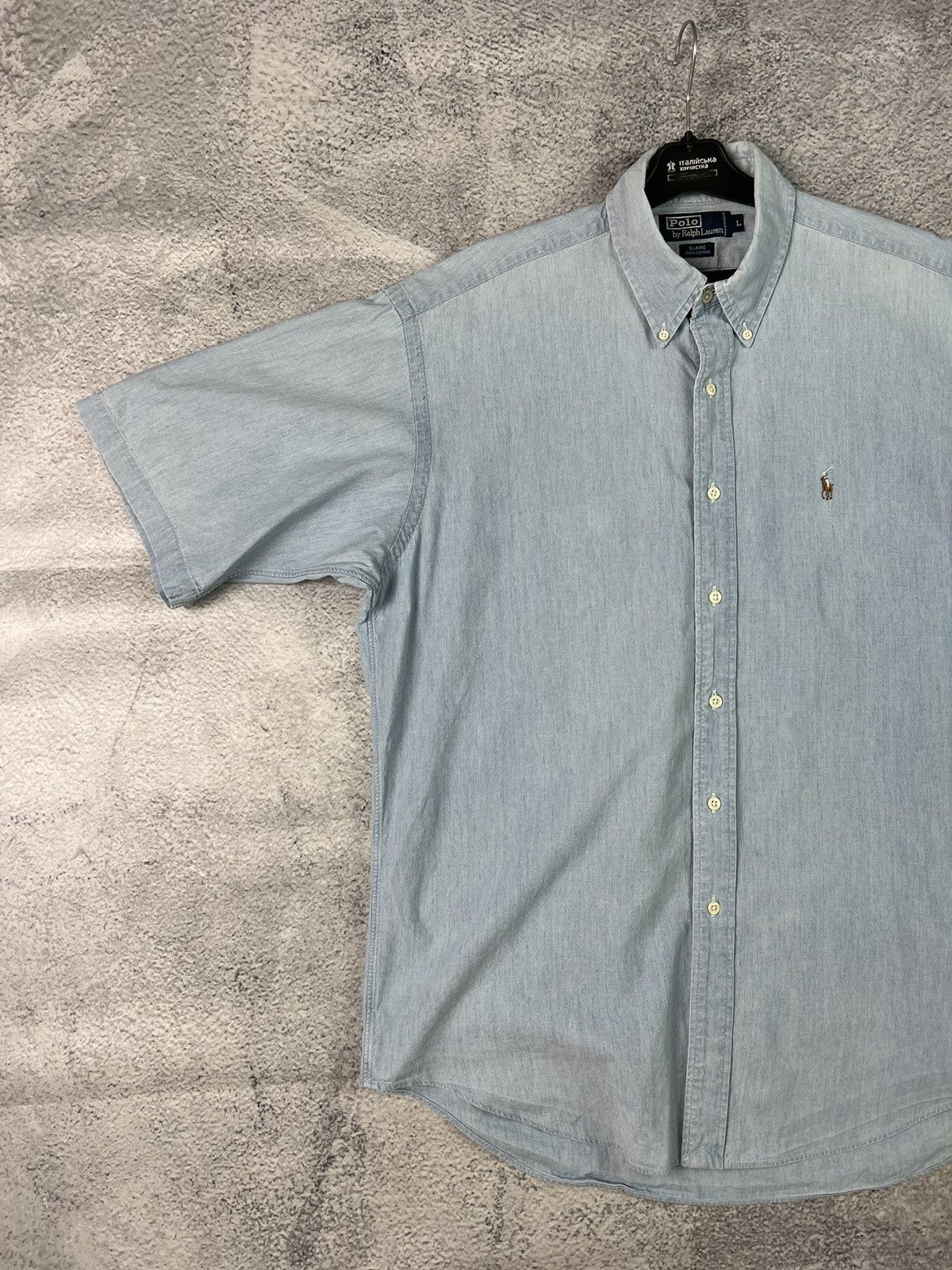 Polo Ralph Lauren × Ralph Lauren × Vintage Vintage polo Ralph Lauren short sleeve shirt Size US L / EU 52-54 / 3 - 4 Thumbnail