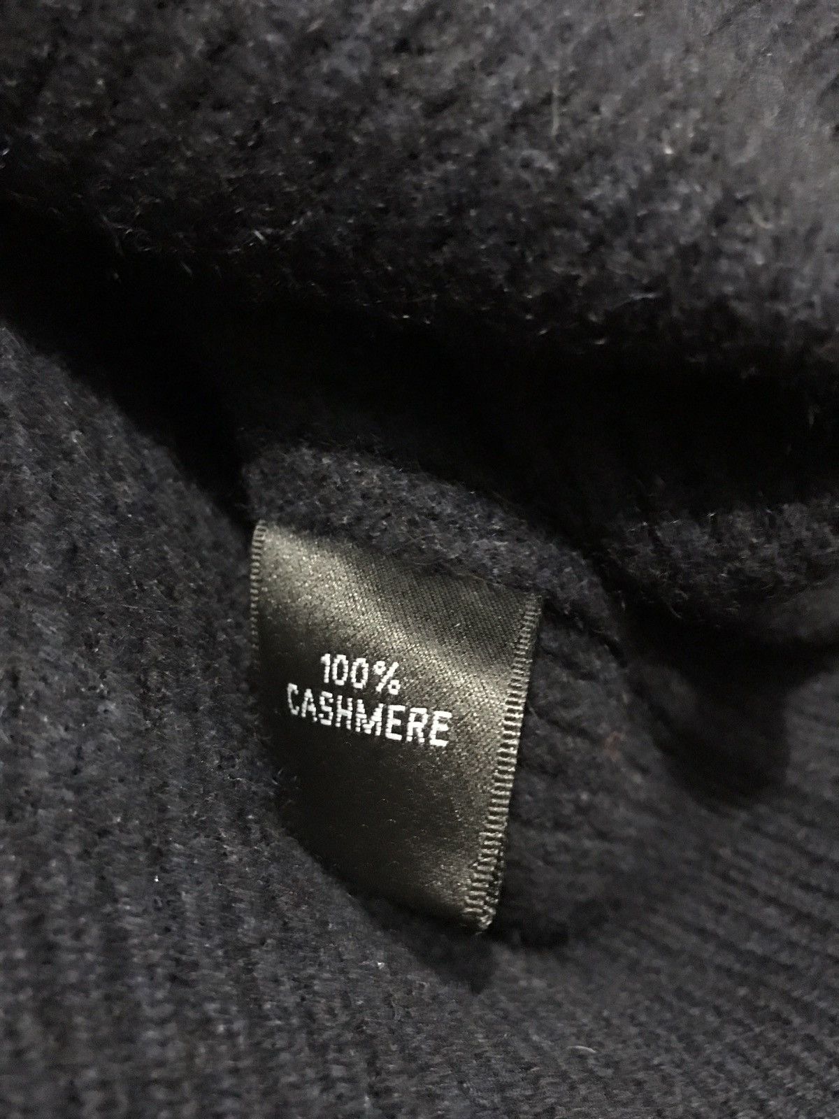 Handmade Navy ribbed thick cashmere crewneck Size US S / EU 44-46 / 1 - 6 Thumbnail