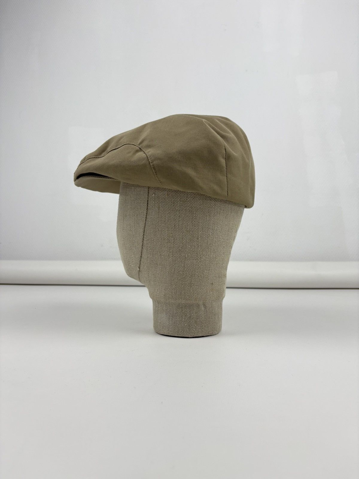 Burberry Rare 90's Burbeerry's Nova Check Lining Tan Plaid Flat Newsboy Cap Visor Driver Hat Size ONE SIZE - 19 Thumbnail