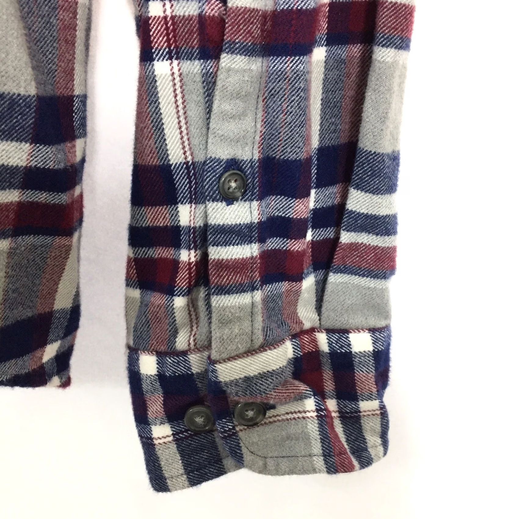 Lands' End Lands' End Shirt Mens XLT Gray Plaid Flannel Button-Down Collar Shirt XLT Gray Plaid Flannel Button-Down Lands' End Mens XLT Button-Up Shirt Size US XL / EU 56 / 4 - 6 Thumbnail