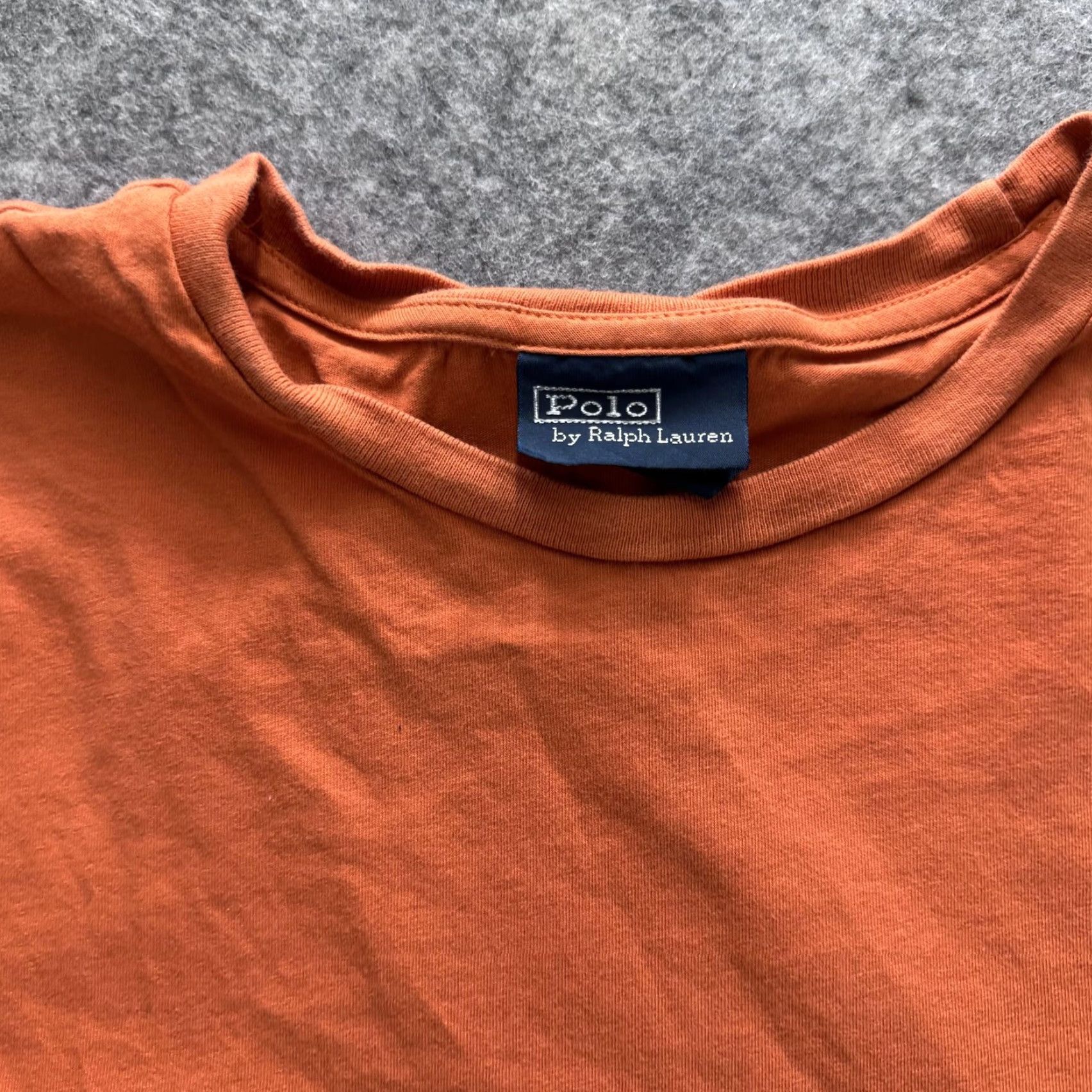 Polo Ralph Lauren Polo Ralph Lauren Shirt Mens Large Orange Crewneck Pony Logo Cotton Tee Size US L / EU 52-54 / 3 - 3 Thumbnail