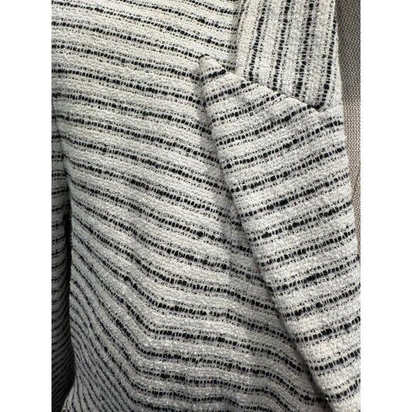 Veronica Beard Veronica Beard Hosanna Tweed Striped Blazer in Black/White S Size XL / US 12-14 / IT 48-50 - 5 Thumbnail