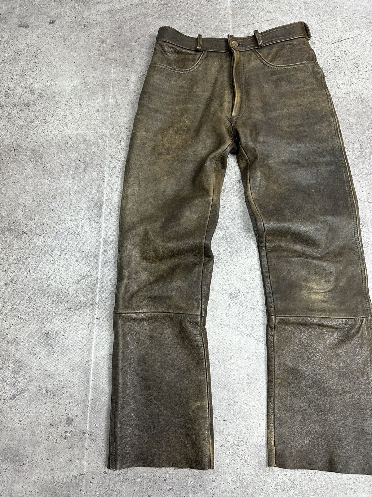 Leather Vintage IXS Leather Pants Black Motorcycle Y2K Archival Size US 31 - 5 Thumbnail